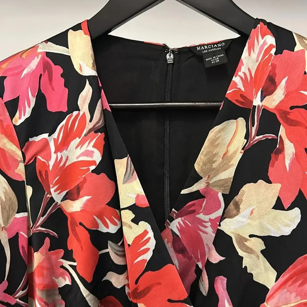 Guess by Marciano Los Angeles floral‎ mini dress.